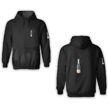 Discover Champagne Bottle Sparks 3D Hoodies