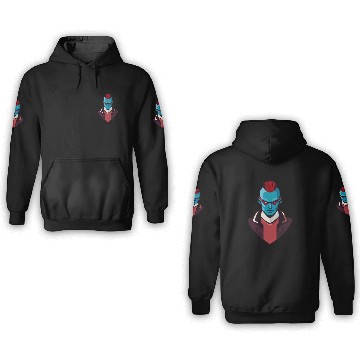 Discover Blue Face Yondu 3D Hoodies