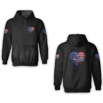 Discover God bless America Land that I love 3D Hoodies