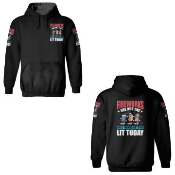 Discover Fireworks are not the only things getting lit 3D Hoodies