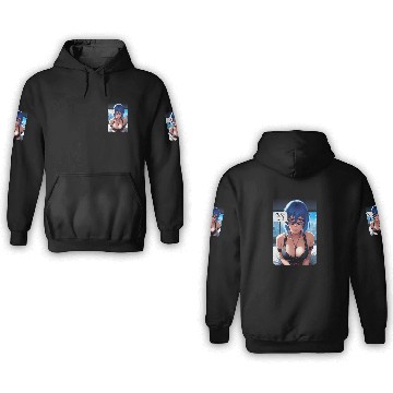 Discover Cyberpunk Waifu Influencer Design 10 3D Hoodies