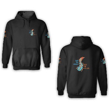 Discover Save The Ocean Save The Axolotl 3D Hoodies