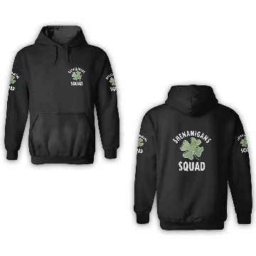 Discover Shenanigans Squad Irish Saint Patricks Day 3D Hoodies