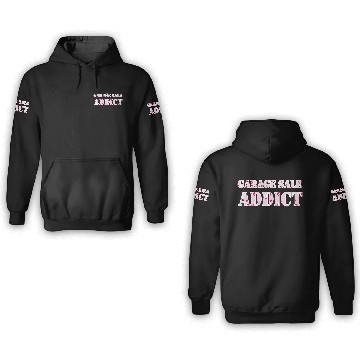 Discover Garage Sale Addict pink floral 3D Hoodies