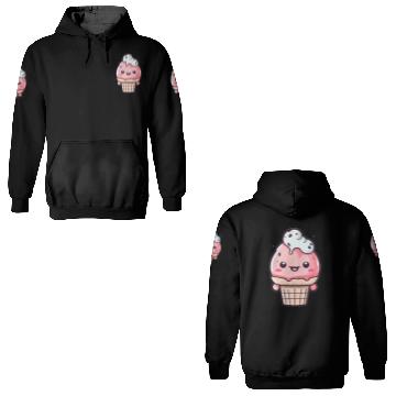 Discover Embrace the Sweetness of our Cute Soft Ice Cream 3D Hoodies