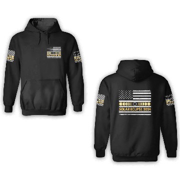 Discover Total Solar Eclipse 2024 Totality Phases Us 3D Hoodies