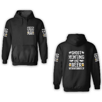 Discover Ghost Hunting Paranormal Researcher Ghost 3D Hoodies