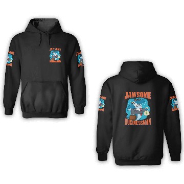 Discover Jawsome Businessman Shark | Funny Business Shark 3D Hoodies