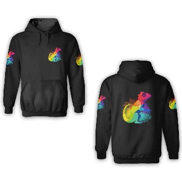 Discover Gay Pride Gecko 3D Hoodies