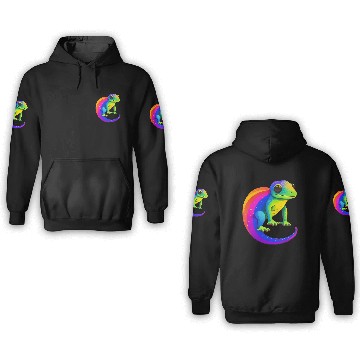 Discover Gay Pride Gecko 3D Hoodies
