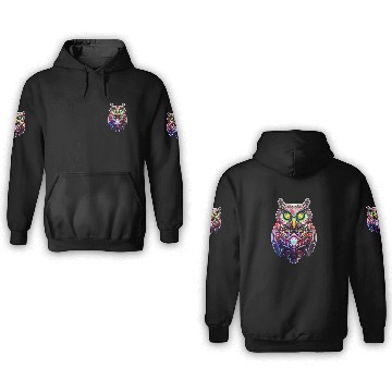 Discover cyberpunk owl. 3D Hoodies