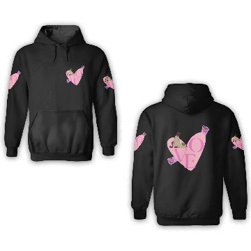 Discover Love Cat nostalgia 3D Hoodies