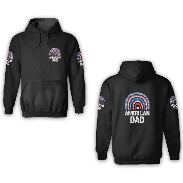 Discover All American Dad Independence Day Party USA Father 3D Hoodies