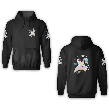 Discover Unicorn rainbow 3D Hoodies