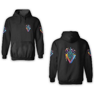 Discover Trippy skeleton middle finger 3D Hoodies