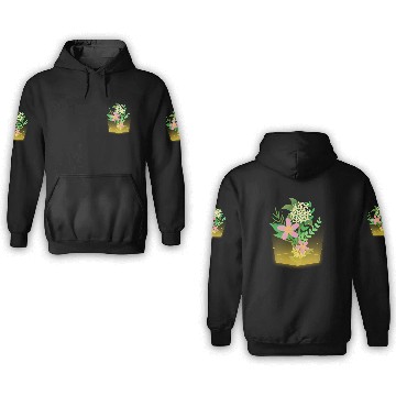 Discover flowers and plants with magic lights 3D Hoodies