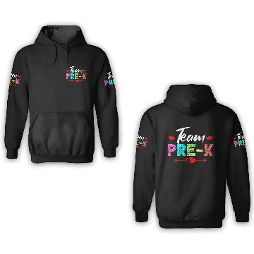 Discover Team Pre K Teacher 3D Hoodies