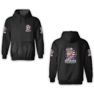 Discover Drinking Lincoln USA President Independence Day 3D Hoodies