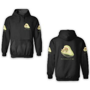 Discover Purr-Cado Dream Funny Avocado Kawaii Cat Lover 3D Hoodies