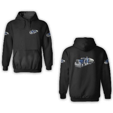 Discover Peterbilt 18 Wheeler 3D Hoodies