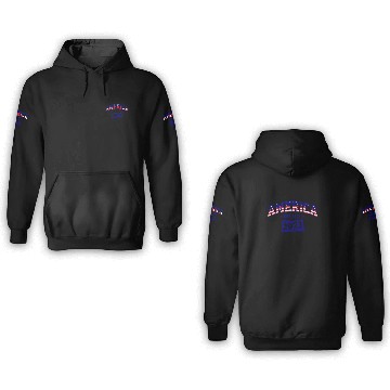 Discover AMERICA EST 1776 3D Hoodies