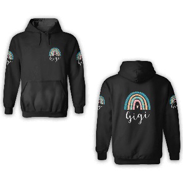 Discover Gigi Rainbow For Grandma Family 3D Hoodies