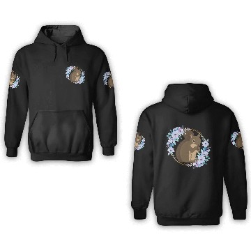 Discover Flower Circle Squirrel 3D Hoodies