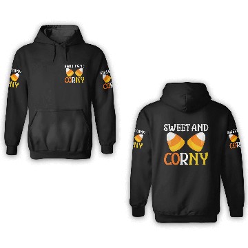 Discover Halloween Design Candy Corn Sweet And Corny 3D Hoodies