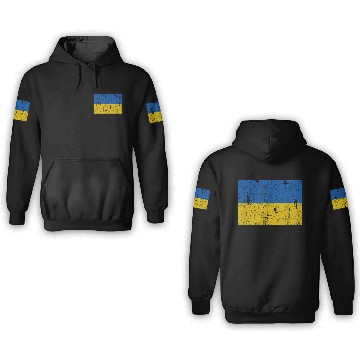 Discover Ukrainian Flag Of Ukraine Style 3D Hoodies
