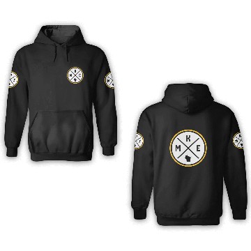 Discover Milwaukee Circle Patch Yellow 3D Hoodies