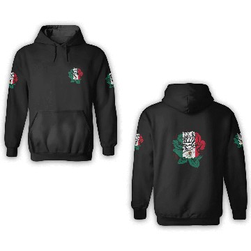 Discover Mexico Rose Flower Mexico Flag Mexican 3D Hoodies