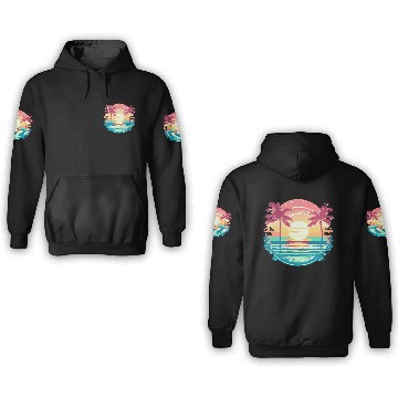 Discover Tropical Serenity Sunset 3D Hoodies