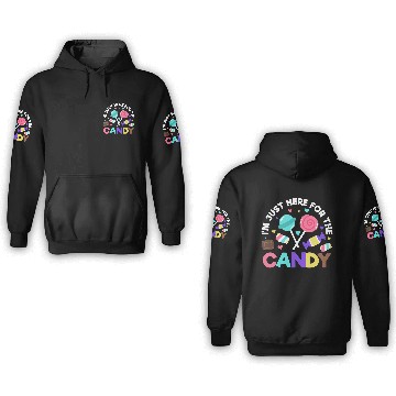 Discover Halloween Candy Trick or Treat Party quote 3D Hoodies