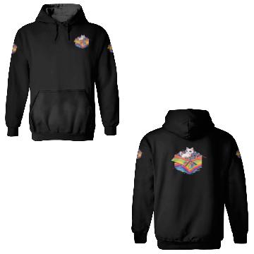 Discover Rainbow LGBT Community Cutie Kitty Pride Lesbian 3D Hoodies