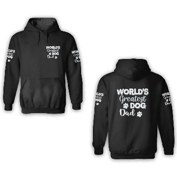 Discover World's Best Dog Dad 3D Hoodies