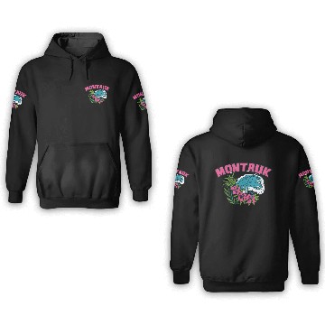 Discover Montauk New York Summer Nyc Tropical Montaukett 3D Hoodies