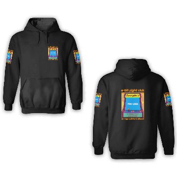 Discover Funny Retro Gaming 80s Arcade 8-Bit Gamer Humor 3D Hoodies