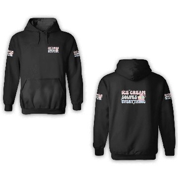 Discover Ice Cream Solves Everything, Happy Summer Holiday 3D Hoodies