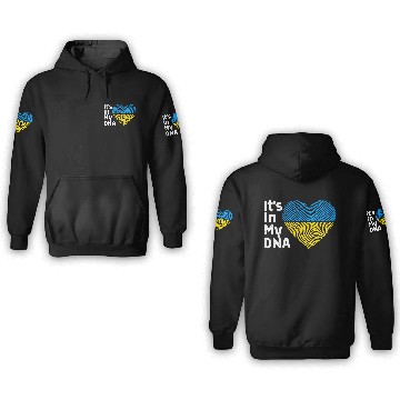 Discover It'S In My Dna Ukraine I Stand With Ukraine 3D Hoodies