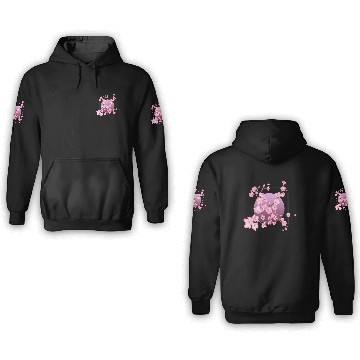Discover Cherry Blossom 3D Hoodies, Pink Sakura Kawaii