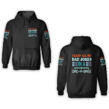 Discover I Keep All My Dad Jokes Funny Fathers day stars 3D Hoodies