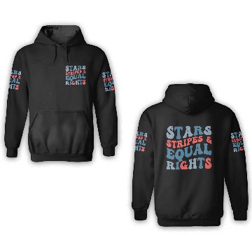 Discover Stars Stripes And Equal Rights 3D Hoodies
