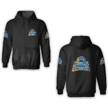 Discover Astro Sloth 3D Hoodies
