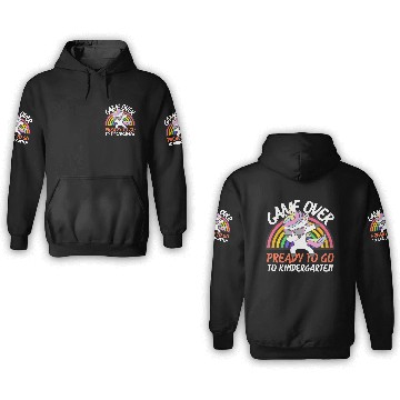 Discover Game over ready to go to kindergarten 3D Hoodies