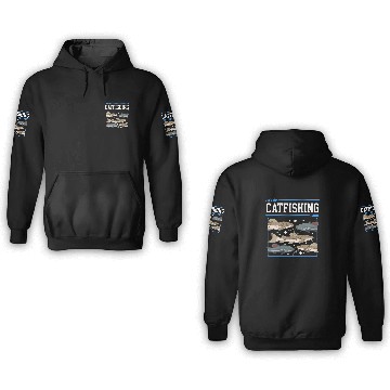 Discover Catfishing Stuff Catfish Fishing Angler 3D Hoodies