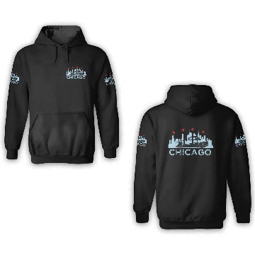 Discover Chicago Skyline Race Car 3D Hoodies