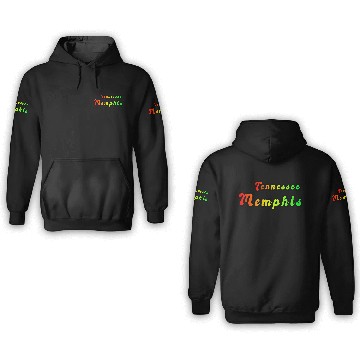 Discover Memphis Tennessee rainbow design 3D Hoodies