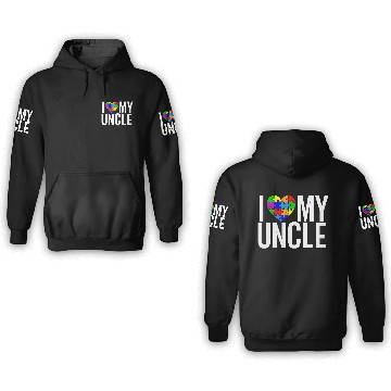 Discover I Love my Uncle 3D Hoodies