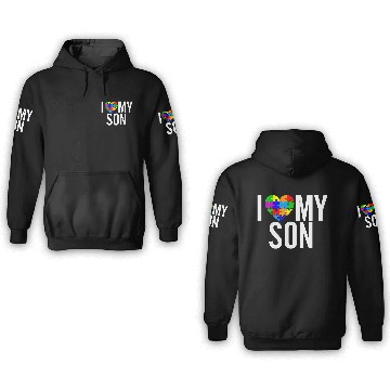 Discover I Love my Son 3D Hoodies