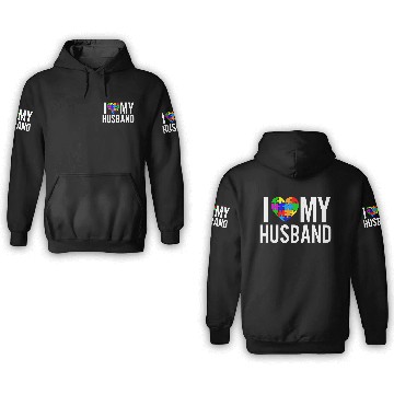 Discover I Love My Husband 3D Hoodies